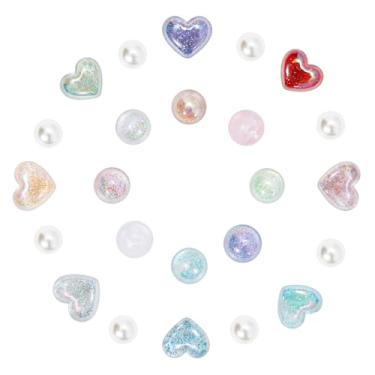 Imagem de CIKKITZ 20 peças de pingentes de sapato de sereia para meninas, golfinho, concha, pérolas, lindos enfeites de decoração de sapatos DIY para sandálias de tamanco, lembrancinha de festa, generic, Resina