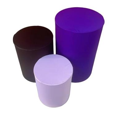 Imagem de Kit Capa Trio de Cilindro Decoração Festa Veste Facil(ROXO/LILAS/PRETO)