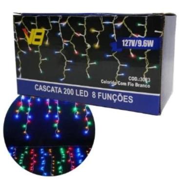 Imagem de Cascata Luzes Brilhantes Como Presente Natal Entrega Rápida - Atena