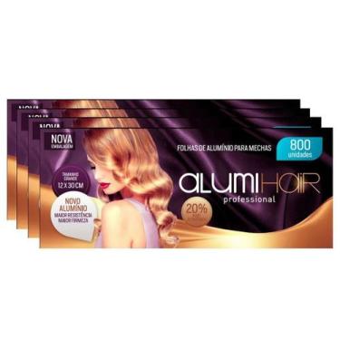 Imagem de Papel aluminio 800un alumi hair