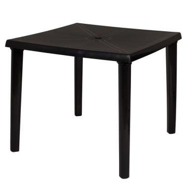 Imagem de Mesa Plástica Quadrada Desmontável Mor Preta