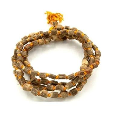Imagem de The Great Indian Store Original Tulsi Mala com Gaumukhi para Mantra Jaap, Meditação Mala, Pacote com 1