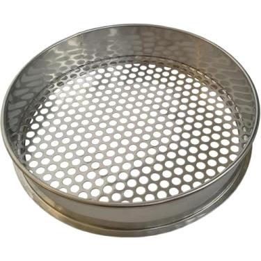 Imagem de Filtro De Aço Inoxidável Do Diâmetro 1mm-40mm Do Furo Da Malha Da Tela Das Peneiras Do Teste 304 De 30cm O Peneira Fina Do Teste Padrão Da Peneira Da Separação Da Peneira Do Pó Apropriada P