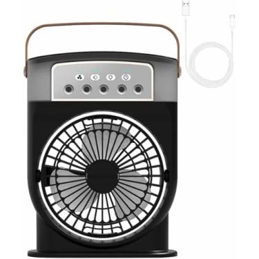 Imagem de Polarlux Air Cooler, Ventilador De Ar Condicionado Portátil Ventilador De Gelo Recarregável Com 3 Velocidades De Vento 3 Modos De Pulverização 5 Grandes Furos De Pulverizaçã, Purple