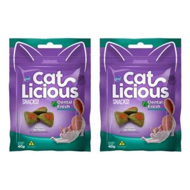 Imagem de Petisco Para Gatos Cat Licious Snacks Dental Fresh 40g