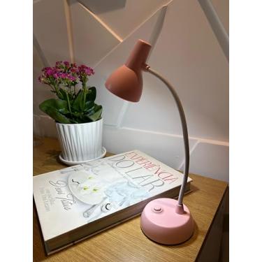 Imagem de Mini Luminária De Mesa Led Leitura 360º Flexível (Rosa)