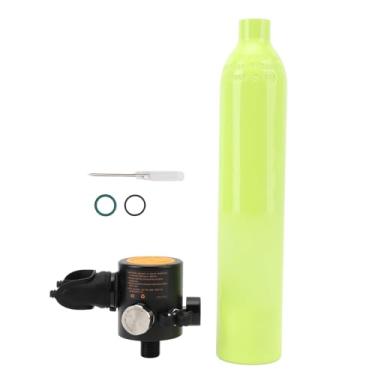 Imagem de Mini Scuba Tank 0,5L Portátil com Mini Cilindro de Oxigênio para Mini Pressão para Snorkeling (Verde)