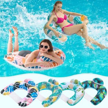 Imagem de Pacote com 4 flutuadores de piscina OKSUWATER para adultos com porta-c