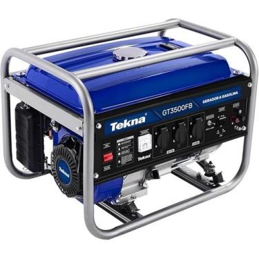 Imagem de GERADOR A GASOLINA TEKNA - 3.1KVA - 110/220v - 196cc - 4T - 3100w