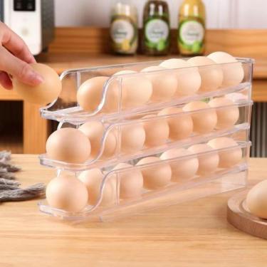 Imagem de Porta Ovos Bandeja Dispenser 2 ou 3 Andares Multiuso 21 Ovos - MRS, 3 