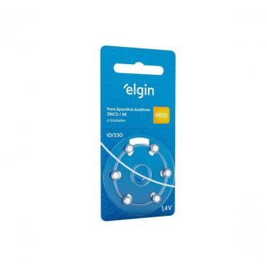 Imagem de Pilha Auditiva Elgin Pr70 Tamanho 10-230 1,4v Com 6 Unidades