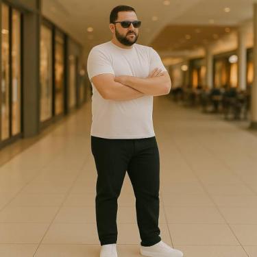 Imagem de Calça Jeans Masculina Plus Size Grande Tamanho 44 46 48 Básica Reforça