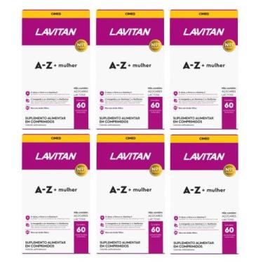 Imagem de Kit 6 Suplemento Lavitan A-Z + Mulher 60 Comprimidos - Cimed