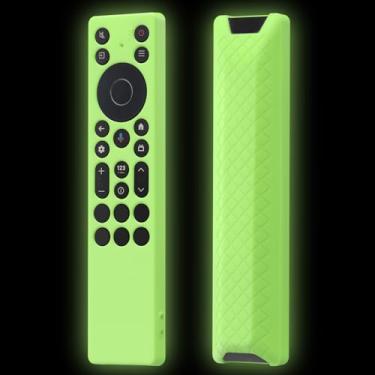 Imagem de JCMOYUTY Capa de silicone para controle remoto TCL RC813A FMB1 / RC923A FMB1, capa protetora para controle remoto TCL 2025 QM6K QM7K, verde brilhante