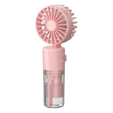 Imagem de Muflydo Ventilador de névoa de água | Ventilador de spray portátil com névoa de água - Ventilador de resfriamento portátil dobrável de suprimentos de verão com alça ergonômica para mulheres, homens