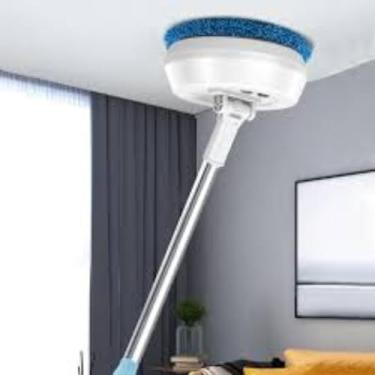 Imagem de Esfregão Giratório Elétrico Redondo sem Fio, Vaporizador de Piso, Rotação de 180 Graus