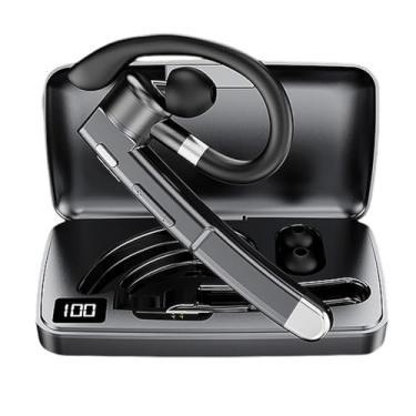 Imagem de Fones de Ouvido Bluetooth 5.3 Com Cancelamento de Ruído ANC Gancho de Orelha Intra-auricular Toque Inteligente Preto