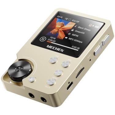 Imagem de MECHEN M30 HiFi MP3 Player, Lossless DSD High Resolution Digital Audio Music Player, High-Res Portable Audio Player with 64GB Memory Card，Gold
