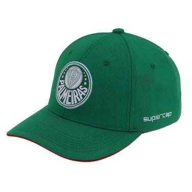 Imagem de Boné Palmeiras Clássico Bordado Aba Curva Licenciado - SUPERCAP, U, Ve