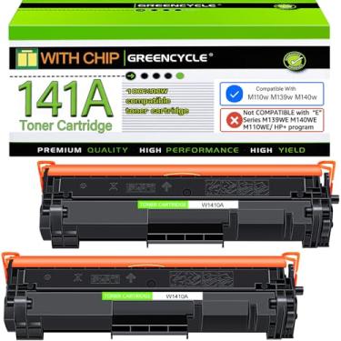 Imagem de greencycle Substituição Compatível Para Cartucho De Toner Preto Hp 141A Laserjet Pro M110W Mfp M140W Mfp M139W (2 Unidades, Com Chip)