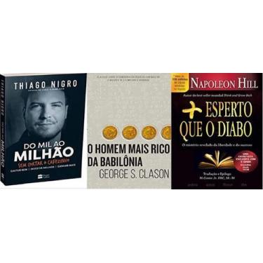 Imagem de Kit 3 Livros Mais Esperto Que O Diabo + Do Mil Ao Milhão + O