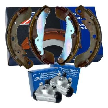 Imagem de Kit Sapata de Freio Traseira + Cilindros Compatível com Onix Prisma 1.0 1.4 Flex 2013 a 2020 – CB/416-CPA e 7629