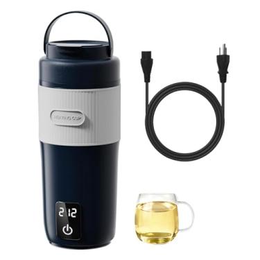 Imagem de Traenvir Aquecedor de mamadeira portátil para viagem, aquecedor de mamadeira removível com grande capacidade de 500 ml, aquecedor de leite de bebê de carregamento rápido para leite materno e água