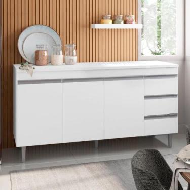 Imagem de Balcao de cozinha Florida 3pt 1,50m branco - CasaH