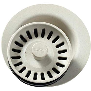 Imagem de Elkay Flange descartadora de polímero LKQD35BQ com filtro de cesta removível e rolha de borracha, bisque