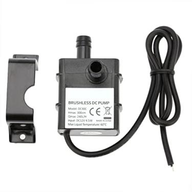 Imagem de GLOGLOW Bomba de Escova DC12V Ultra Quiet 240l/h Fluência de 300 Cm Bomba de Fonte Submersível para Umidificador de Resfriamento de Aquário