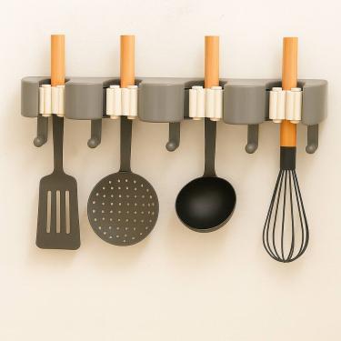 Imagem de Suporte Multiuso 9 Em 1 Cozinha Parede Ganchos E Prendedores