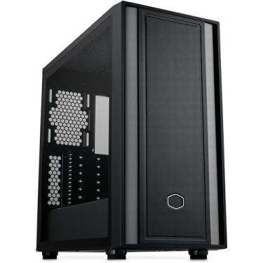 Imagem de Cooler Master MasterBox 600 Lite Mid-Tower E-ATX Caixa de fluxo de ar – Conexão traseira MB e radiador de 420 mm pronto, suporta até 7 ventoinhas, lado de vidro temperado, USB 3.2 Gen 1 Tipo-C