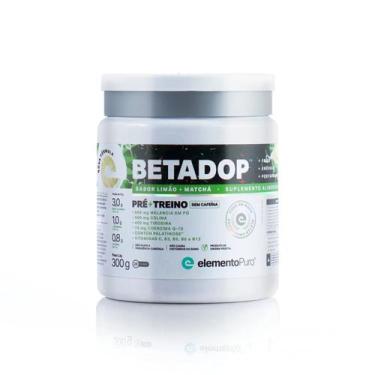 Imagem de Pré Treino BetaDop  Elemento Puro Sem Cafeina , Limao com Matcha, 300g