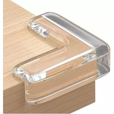 Imagem de Protetor Para Quina De Mesa De Silicone 2 Conjuntos 8 Unidades Silicone Transparente Segurança para Bebês e Crianças Proteção para Móveis, Mesas Fácil de Instalar e Flexível Ideal para Casa Original