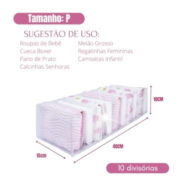 Imagem de Kit Colmeia Organizadora de Gavetas Clean PP, P, M, G, GG | 10 Nichos (5PCLEAN)