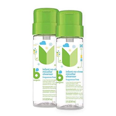 Imagem de Babyganics Limpador micelar infantil sem enxágue, 142 g - pacote com 2