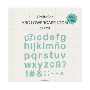 Imagem de Craftelier - Mini matrizes de letras minúsculas A-Z | Modelos cortados | Compatível com todos os principais recortes de artesanato e scrapbooking | Papel, cartolina ou espuma | 1,2 cm (0,5")