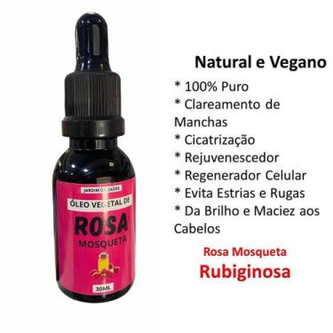 Imagem de Óleo Vegetal De Rosa Mosqueta 100% Natural Prensado a Frio 30ml - Jard