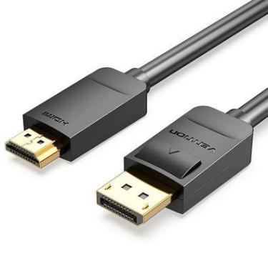 Imagem de Cabo Vention Displayport Para Hdmi 2.0 FullHD Gamer Pc 1.5m