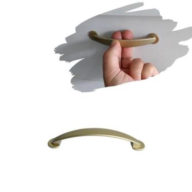 Imagem de 2 Puxador de Gaveta e Armário Pádua Colonial Dourado Fosco - Compras F