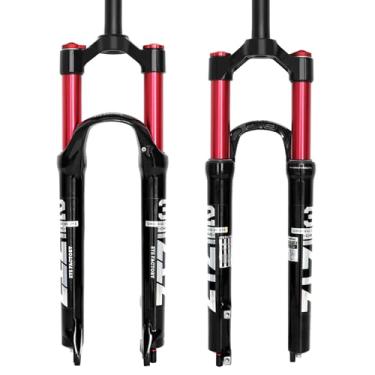 Imagem de Garfo frontal ZTZ Mountain 66,04 cm 69,85 cm 73,66 cm Dupla Câmara de Ar Garfo Bicicleta Amortecedor Dianteiro Garfo de ar, Red Inner tube, 27.5 inch