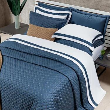 Imagem de Cobre Leito Solteiro Laisa Bordado 400 Fios 100% Algodão - Doce Lar En