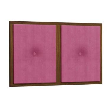 Imagem de Painel Cabeceira Box Solteiro 0,90 Madeira Suede Pink - Comprar Móveis