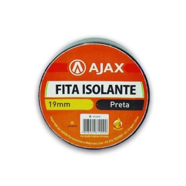 Imagem de Kit 10 Fita Isolante Preta 19mm x 10m - Ajax