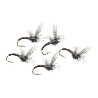 Imagem de oshhni 5 peças de iscas artificiais resistentes e duráveis ​​para pesca com mosca #12, kit com iscas de pesca fáceis de prender