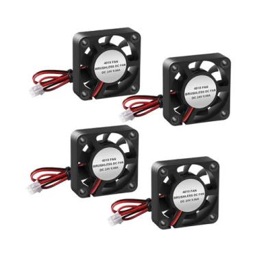 Imagem de Ventilador De Resfriamento DC Sem Escovas 12V 24V 40x40x10mm Com Rolam