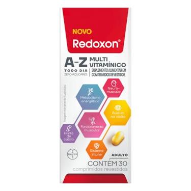 Imagem de Redoxon Multivitaminico, Suplemento Alimentar, 30 Comprimidos, Fonte de Vitaminas, A, B12, C, D, Ferro, Zinco