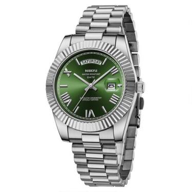 Imagem de Relógio NIBOSI Masculino Analógico de Quartzo Inoxidável Impermeável