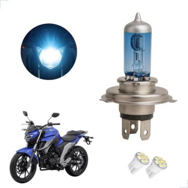 Imagem de Lâmpada Halógena Super Branca H4 para Moto YAMAHA FAZER 250 2006 2007 