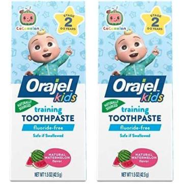 Imagem de Pasta de Dentes Orajel Kids CocoMelon sem Flúor (45ml x 2) - Treinamen